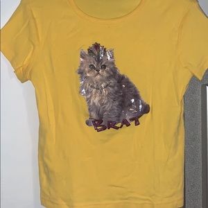 VINTAGE Y2K JUNIORS BRAT FITTED TEE